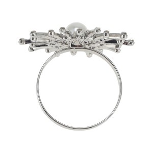 Unique Bargains Napkin Rings Fireworks Shape Stainless Steel 1 Pc - 1 of 3