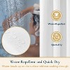 LunaLulinlk Fabric Shower Curtain with Hooks - 3 of 4