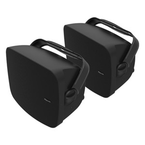 Klipsch RSM-525 Indoor/Outdoor Surface Mount Speakers with 5.25" Woofer - Pair (Black) - 1 of 4