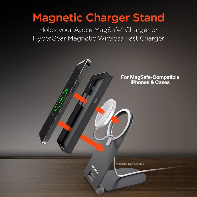 HyperGear MagView Stand for MagSafe Charger Space Gray, 2 of 9