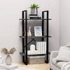 vidaXL Gray Storage Shelf 23.6"x11.8"x41.3", Engineered Wood and Metal, Multi-use Design - 2 of 4
