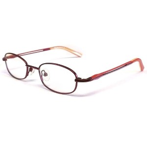 Vivid Kids 115 Designer Metal Eye Glasses Frame in Burgundy Red/Demo Lens 127mm Frame/44mm Lens Width - 1 of 1