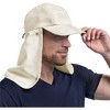 SUN CUBE Fishing Sun Hat with Neck Flap for Men UV Protection Cover Outdoor Bucket Cap with Face Covering for Hiking Running - 2 of 4