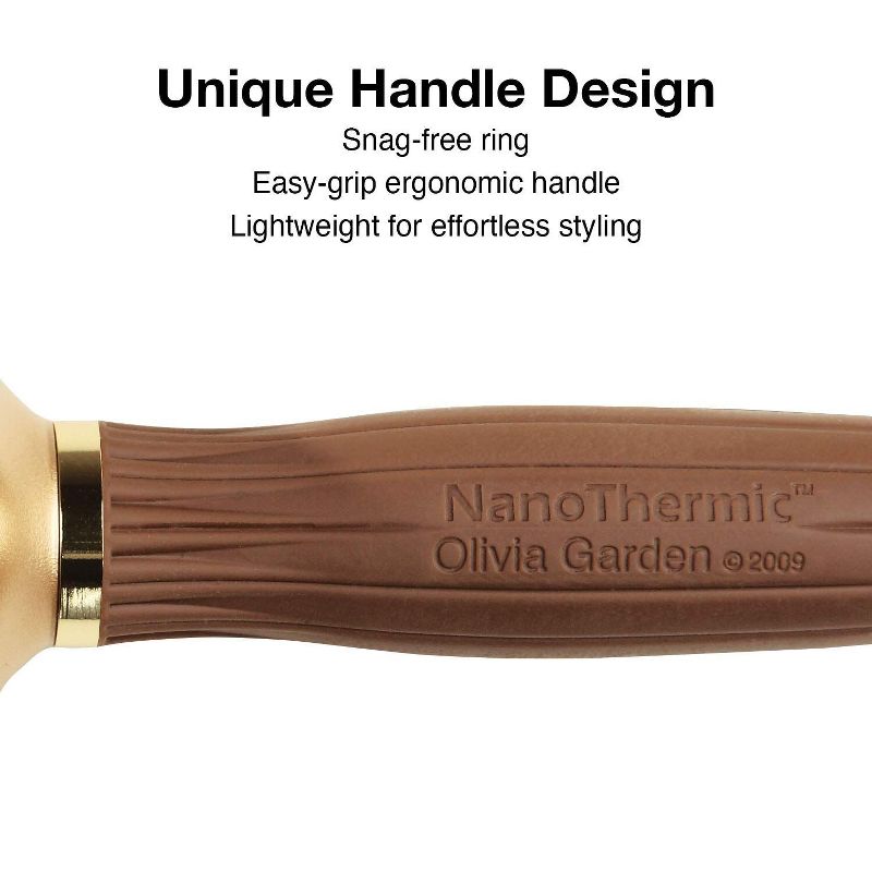 Olivia Garden NanoThermic Ceramic + Ion Round Thermal Hair Brush, 4 of 10