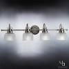 Urban Ambiance Luxury Luxe Industrial Bath Fixture,  8-3/4"H x 35-1/2"W,  Aged Nickel Finish, UHP2048 - 3 of 4