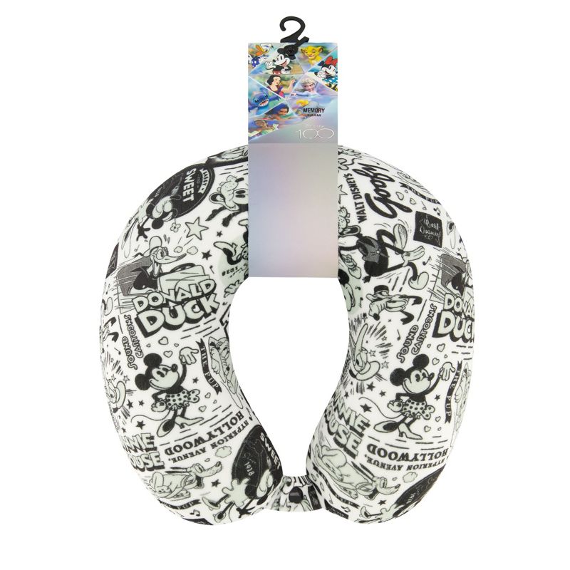 DISNEY 100 all Characters all over print travel Neck Pillow with Memory foam, 4 of 5