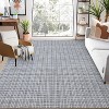 Modern Plaid Runner or Area Rug, Geometric Design, Non-Slip, Low Pile, Washable Soft Accent for Hallway, Kitchen - 2 of 4