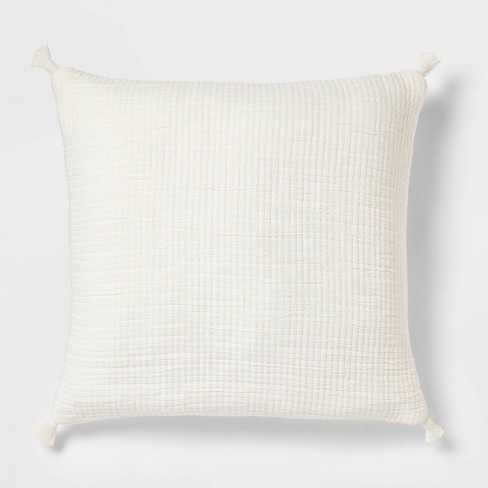 Euro Double Cloth Decorative Throw Pillow Cream - Threshold™ : Target