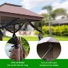 BestMassage 10.5FT Outdoor Pop-Up Gazebo with Mosquito Netting and Double Roof, Brown - 4 of 4