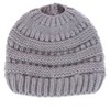 CTM Women's Ponytail Winter Beanie Knit Hat - 2 of 4