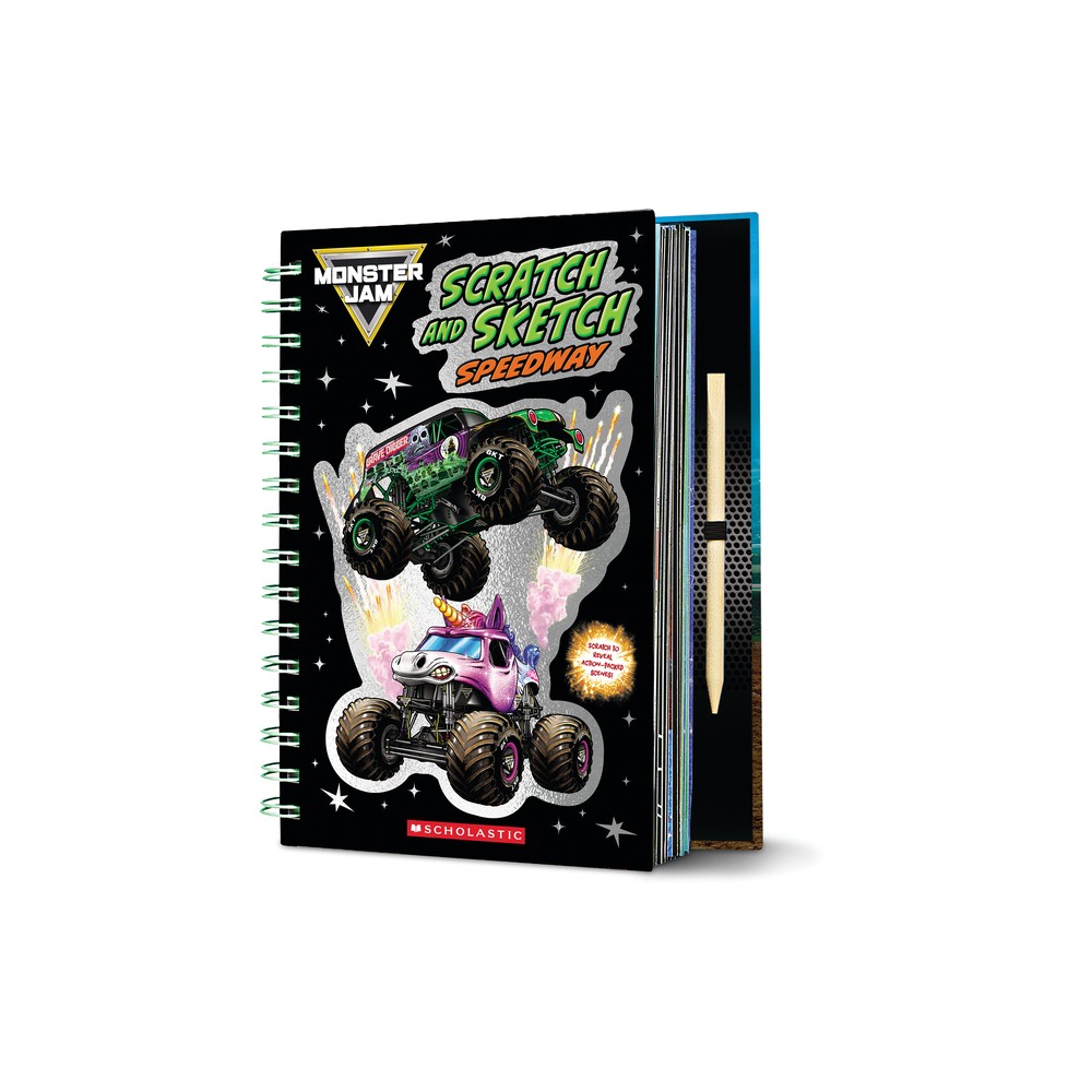 Scratch and Sketch Speedway (Monster Jam) - by Arie Kaplan (Paperback)