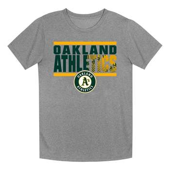 MLB Oakland Athletics Boys' Gray Poly T-Shirt
