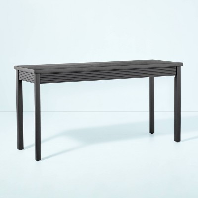 Grooved Wood Writing Desk - Black - Hearth & Hand™ with Magnolia