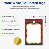 Avery Tags, 2" x 3", Gold-Red-Green Plaid, Matte, 80ct - 2 of 4