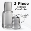 American Atelier Bedside 32 oz Water Carafe with Footed Glass/Lid - 2 of 4