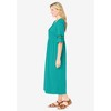 Woman Within Plus Size Crochet Trim Empire Knit Dress - 4 of 4
