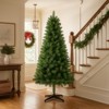 TIRAMISUBEST 6FT/9FT Flocked Christmas Tree with Branch Tips Outdoor Indoor Holiday Decor - 2 of 4