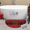 Christmas Indoor Mat Welcome Floor Doormat Entrance Mat Absorbent Doormats Area Rugs Half Round Door Mat Indoor Non-Slip Floor Mats for Christmas - 3 of 4