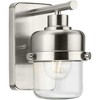 Progress Lighting Beckner 1-Light Vanity Light, Brushed Nickel, Industrial-Style Shade - 4 of 4