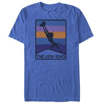 Men's Lion King Striped Rafiki Welcomes King T-Shirt