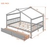 Twin/Full Size Wooden Daybed with Drawers, House Bed Frame - ModernLuxe - 3 of 4