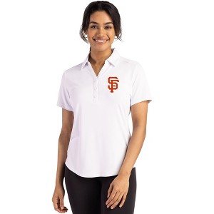 San Francisco Giants Cutter & Buck Forge Eco Stretch Recycled Womens Short Sleeve Polo - 1 of 1