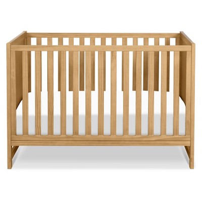 Honey Oak 3-in-1 Convertible Crib with Pressed Cane Detailing
