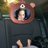 Diono Easy View Bear Baby Car Mirror for Rear Facing Infant, Adjustable, Shatterproof, Crash Tested - 4 of 4