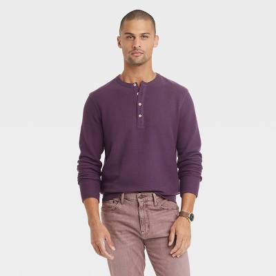 Long sleeve purple shirt hot sale mens