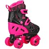 Roller Derby Trac Star Adjustable Youth Roller Skates Black/Pink Large (3-6) - 2 of 4