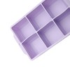 Unique Bargains 6-Cavity Square Ice Tray with Clear Lid Hand Wash Only Silicone 7.09"x4.53"x2.17" 1 Pc - 3 of 3