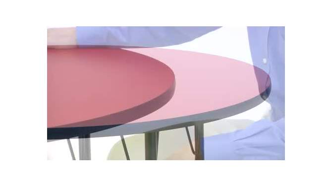 Flash Furniture 48'' Round Thermal Laminate Activity Table - Standard Height Adjustable Legs, 2 of 4, play video