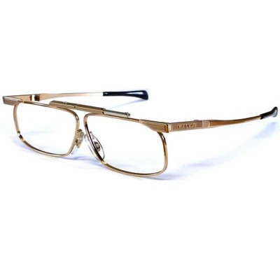 Kanda SlimFold 003Folding Reading Glasses with Case in Gold/Blue Light Filter Lenses +1.50