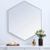 Elegant Lighting Metal frame hexagon mirror 38 inch in silver - 2 of 4
