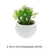 Unique Bargains Artificial Plants Mini Rose Arrangement Plastic 3.15"x3.15"x4.33" 1 Pcs - 3 of 4