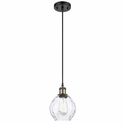 Waverly - 1 Light Cord Hung Mini Pendant In Industrial Style-9 Inches Tall and 6 Inches Wide