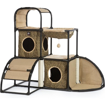 Prevue Pet Products Catville Townhome, Leopard Print, 7235 12.5 LBS
