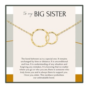 HOPE LOVE SHINE Big Sister Gift Necklace Silver Gold – Long Distance Sister Jewelry, Birthday Gift from Sister - 1 of 4