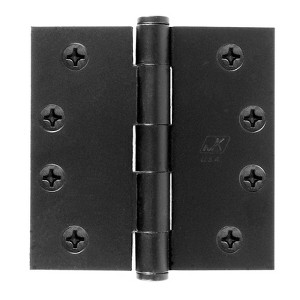 Acorn 3-1/2 in. L Black Butt Hinge 1 pk - 1 of 1