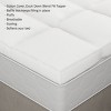 Hastings Home Down Mattress Topper - 4-Inch Duck and Goose Feather Bed with Cotton Cover - 2 of 4