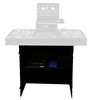 Odyssey FZF3336BL Flight Zone 33 x 36 Deluxe Black Foldout DJ Stand for Coffins - 2 of 4