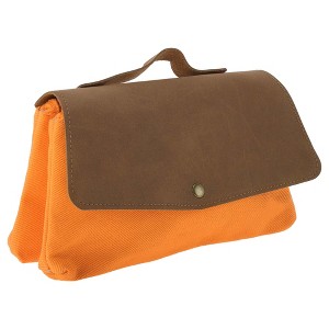 Unique Bargains Two-Tier Hand Carry Style Pencil Pouch with Large Capacity for Office Supplies 1 Pc - 1 of 4