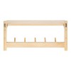 Kate and Laurel Meridien Rectangle Wood Functional Shelf, 24x8x12, Natural - 4 of 4