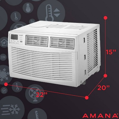 Amana 10,000 BTU White Window Air Conditioner with Remote