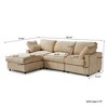 Cloud Sectional Couches for Living Room,100.5" Convertible L Shaped Couch With Ottoman, 4 Seater Modular Sectional Sofa,Furniture Sets - 3 of 4