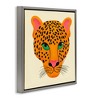 Stupell Industries Modern Leopard Wildlife Face Black Framed Floater Canvas Wall Art - 3 of 4