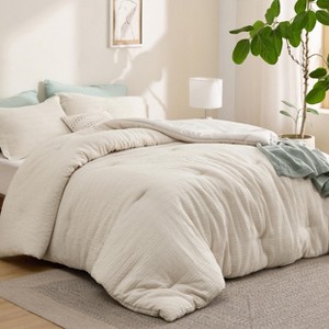 2-3 Pcs Waffle Comforter Set Soft and Breathable Bedding Comforter Set - 1 of 4