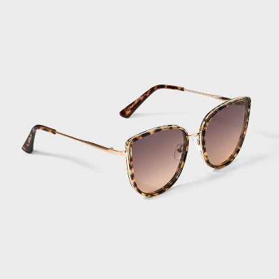 Plastic Metal Combo Cateye Sunglasses- Universal Thread Tort - image 2