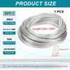 Unique Bargains Tinned Copper Insulated Heat Resistant PVC Covered 300V SPT-1 Round Wire 18AWG - 2 of 4