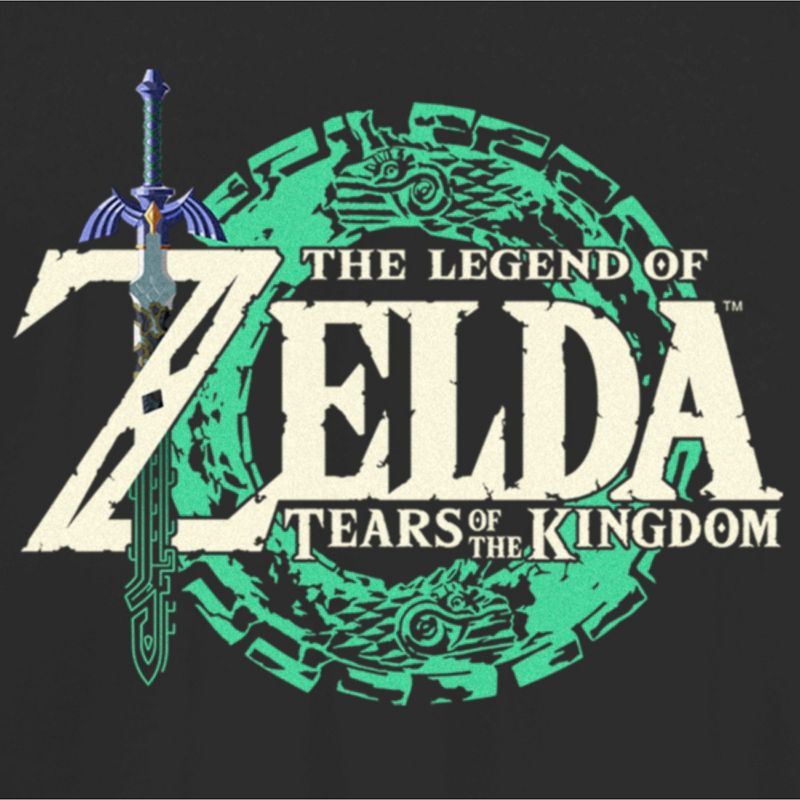 Juniors Womens Nintendo The Legend of Zelda: Tears of the Kingdom Game Logo T-Shirt, 2 of 5